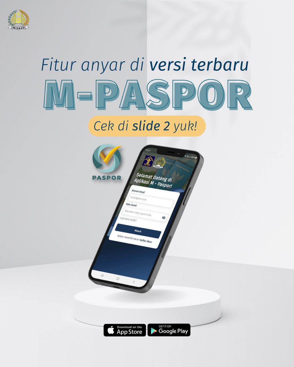 Aplikasi M-Paspor di Smartphone